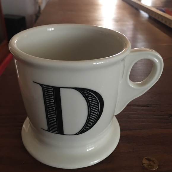 Anthropologie Initial “D” Monogrammed Mug - Picture 1 of 3